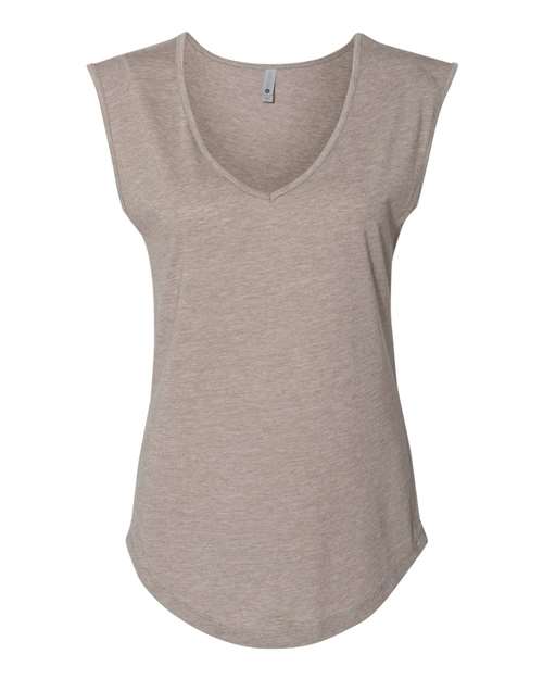 Next Level Women's Festival Sleeveless Deep V-Neck T-Shirt