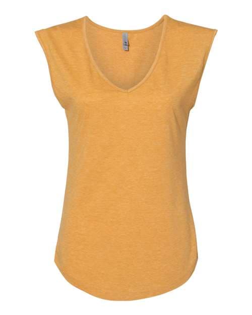 Next Level Women's Festival Sleeveless Deep V-Neck T-Shirt