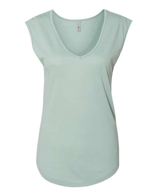 Next Level Women's Festival Sleeveless Deep V-Neck T-Shirt