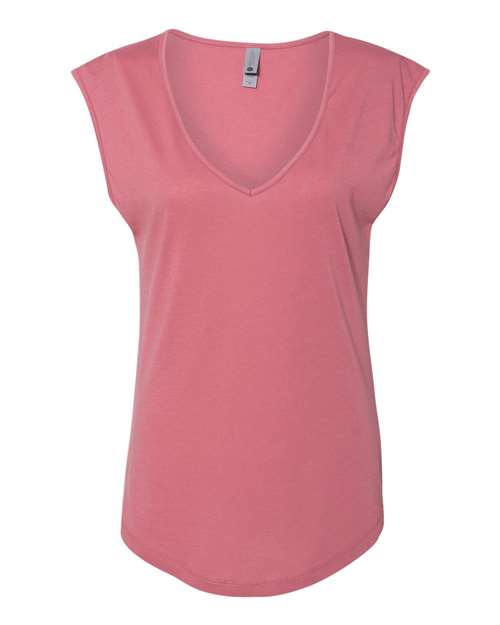Next Level Women's Festival Sleeveless Deep V-Neck T-Shirt