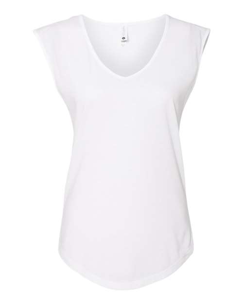 Next Level Women's Festival Sleeveless Deep V-Neck T-Shirt
