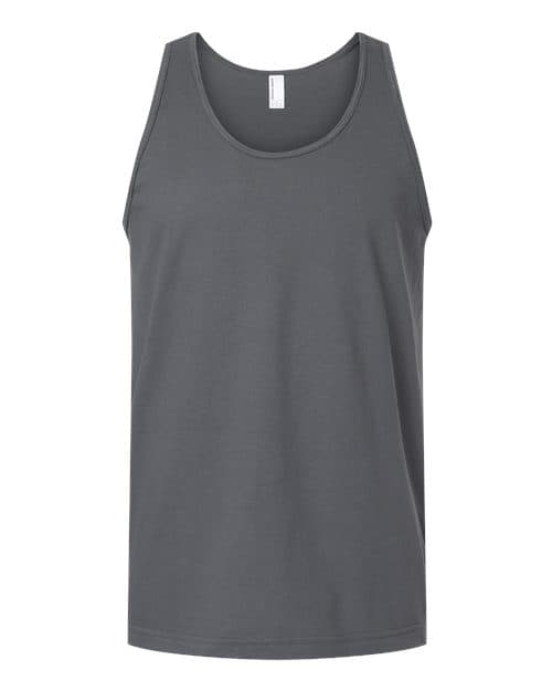 American Apparel Unisex Fine Jersey Tank in Asphalt