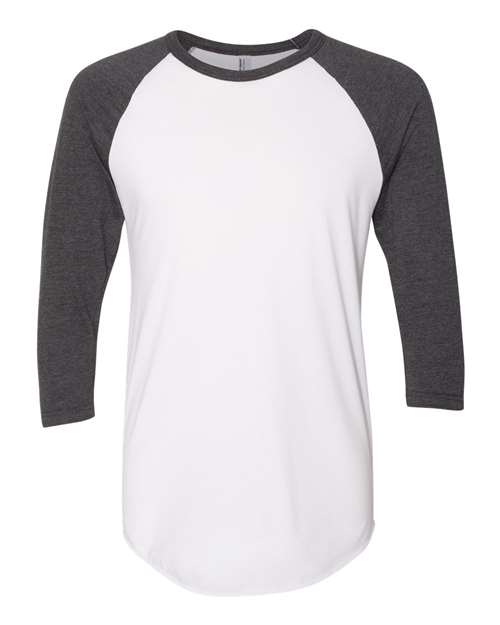 American Apparel Unisex 50/50 Raglan Three-Quarter Sleeve Tee