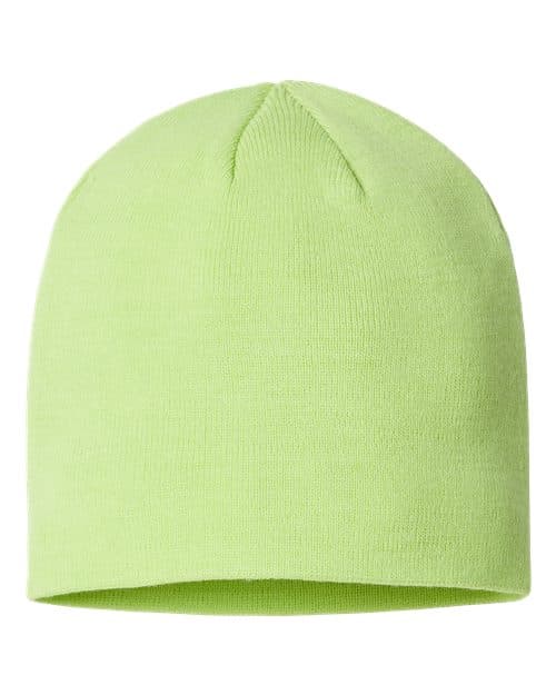 Atlantis Headwear Sustainable Beanie in Acid Green