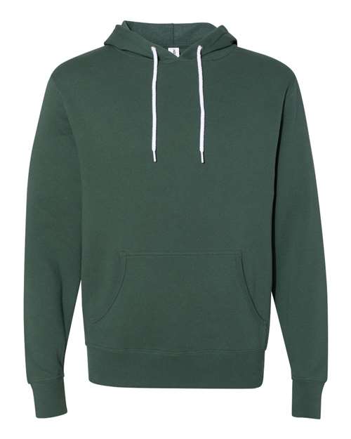 Independent Trading Co. Unisex Lightweight Hooded Sweatshirt in Alpine Green