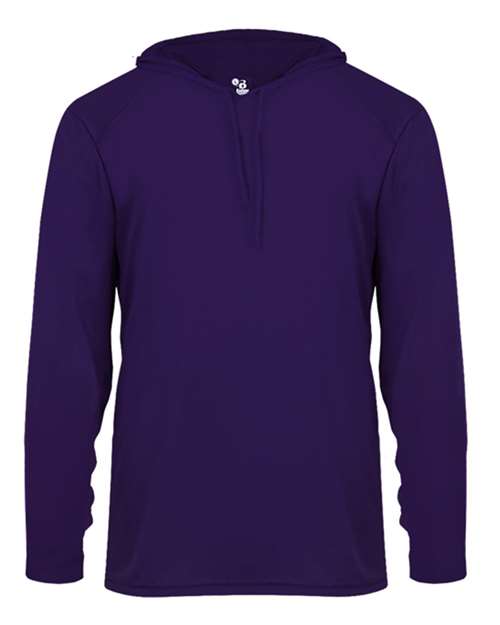 Badger Unisex B-Core Hooded Long Sleeve T-Shirt