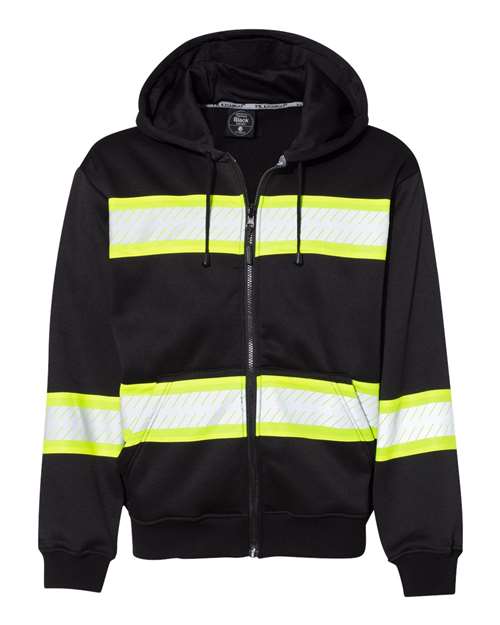 Kishigo Men's EV Series® Enhanced Visibility Full-Zip Hooded Sweatshirt