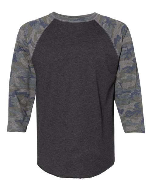 LAT Unisex Baseball Fine Jersey Three-Quarter Sleeve Tee