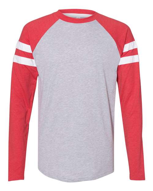 LAT Unisex Fine Jersey Mash Up Long Sleeve Tee