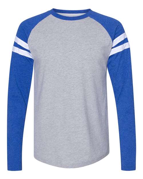 LAT Unisex Fine Jersey Mash Up Long Sleeve Tee