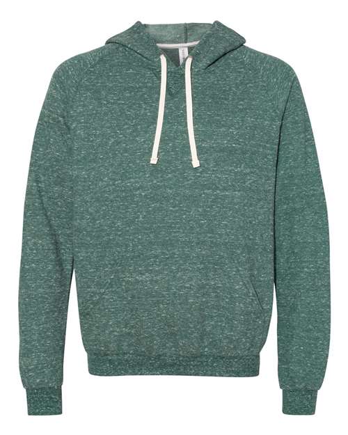 JERZEES Unisex Snow Heather French Terry Raglan Hooded Sweatshirt
