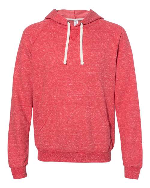 JERZEES Unisex Snow Heather French Terry Raglan Hooded Sweatshirt