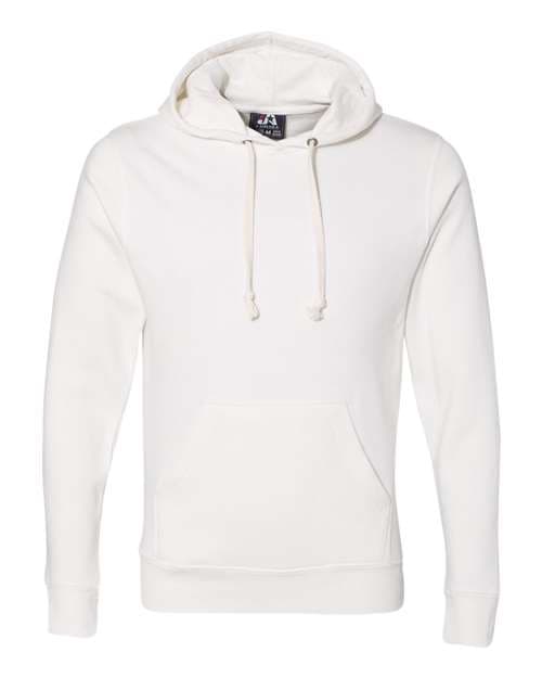J. America Men's Triblend Fleece Hooded Sweatshirt in Antique White Triblend
