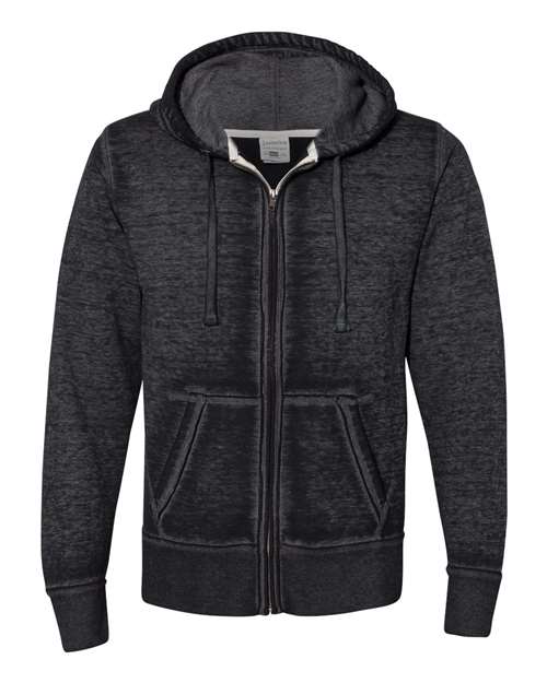 J. America Men's Vintage Zen Fleece Full-Zip Hooded Sweatshirt