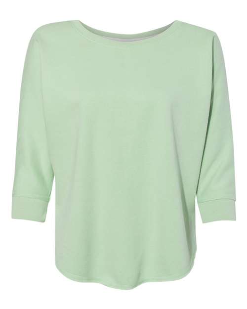 J. America Women's Lounge Fleece Dolman Crewneck Sweatshirt