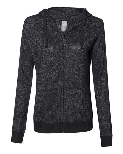 J. America Women’s Cozy Jersey Hooded Full-Zip