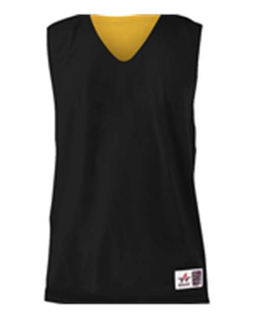 Alleson Athletic Youth Reversible Mesh Tank in Black/ Gold