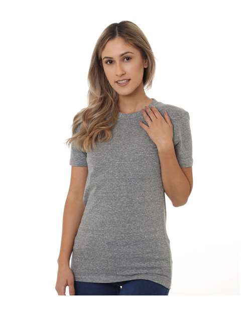 Bayside Women's USA-Made Triblend T-Shirt in Tri Athletic Grey