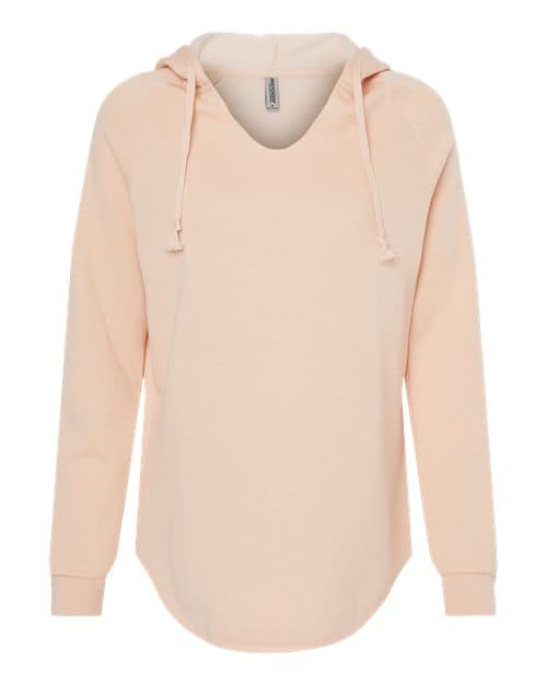 Independent Trading Co. Women’s Lightweight California Wave Wash Hooded Sweatshirt