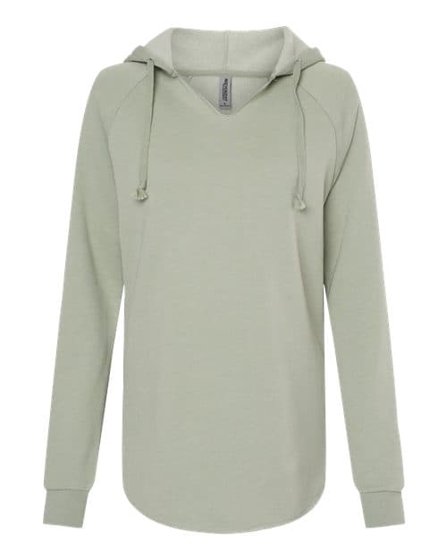 Independent Trading Co. Women’s Lightweight California Wave Wash Hooded Sweatshirt