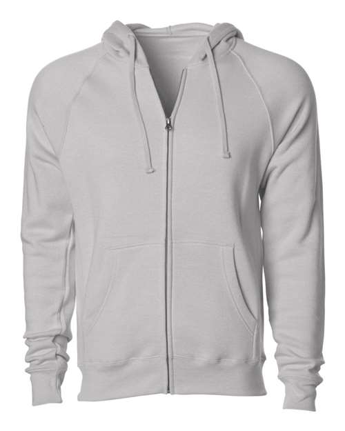 Independent Trading Co. Unisex Special Blend Raglan Full-Zip Hooded Sweatshirt