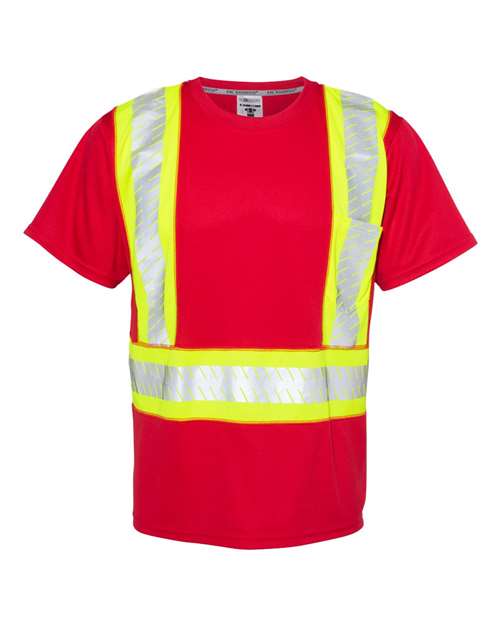 Kishigo Unisex EV Series® Enhanced Visibility Contrast Pocket T-Shirt