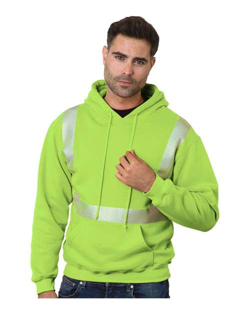 Bayside Unisex USA-Made High Visibility Hooded Sweatshirt