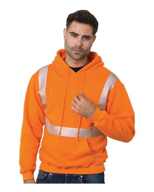 Bayside Unisex USA-Made High Visibility Hooded Sweatshirt