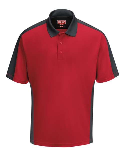 Red Kap Men's Performance Knit Two Tone Polo