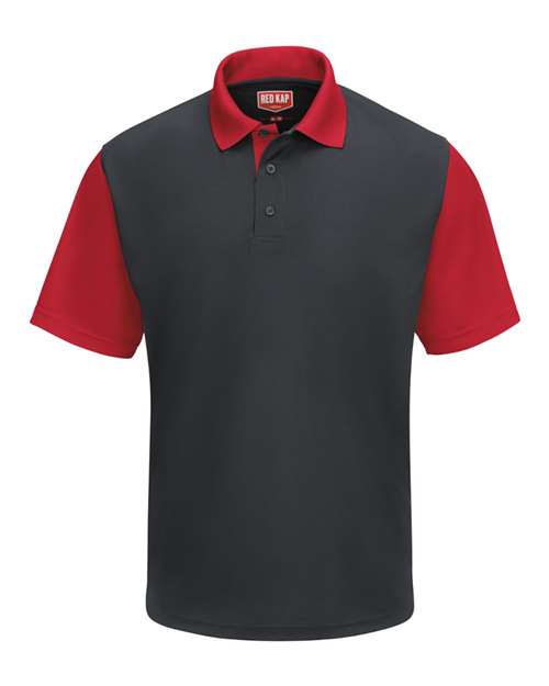 Red Kap Men's Performance Knit Color-Block Polo