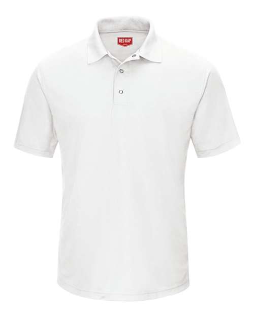 Red Kap Men's Performance Knit Gripper-Front Polo
