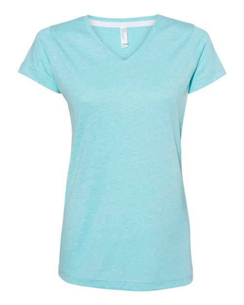 LAT Women's Harborside Mélange V-Neck Tee
