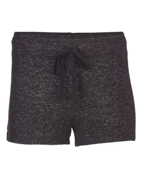 Boxercraft Women's Cuddle Fleece Shorts in Black Heather