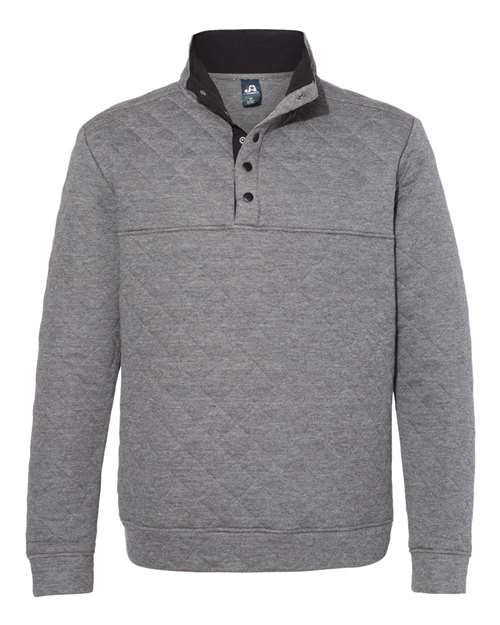 J. America Men's Quilted Half-Snap Pullover