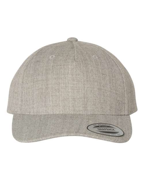 YP Classics Premium Five-Panel Curved Bill Snapback Cap