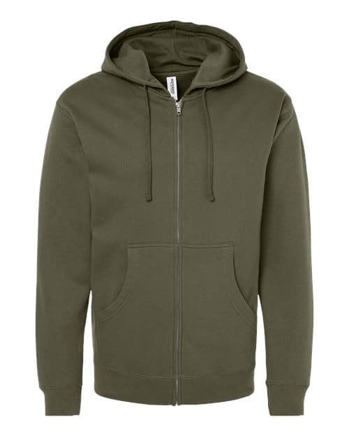 Independent Trading Co. Unisex Midweight Full-Zip Hooded Sweatshirt