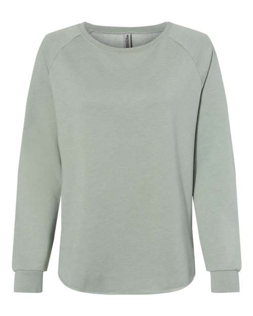 Independent Trading Co. Women's California Wave Wash Crewneck Sweatshirt