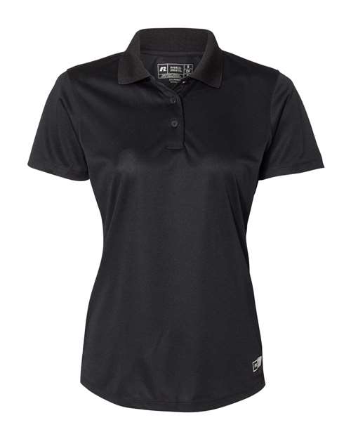Russell Athletic Women's Essential Polo in Black