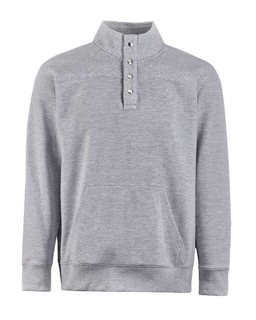 J. America Men's Ripple Fleece Snap Sweatshirt