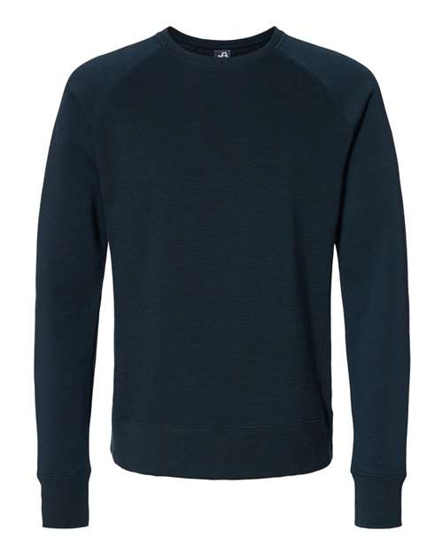 J. America Men's Ripple Fleece Raglan Crewneck Sweatshirt