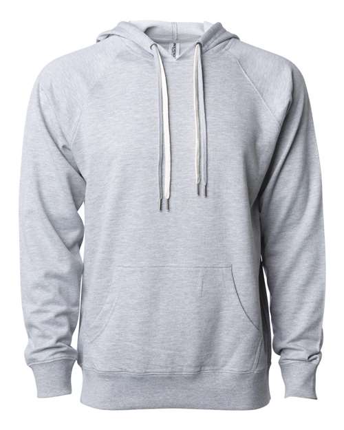 Independent Trading Co. Unisex Icon Lightweight Loopback Terry Hooded Sweatshirt in Athletic Heather