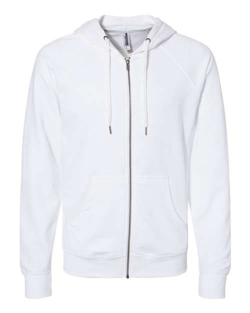 Independent Trading Co. Unisex Icon Lightweight Loopback Terry Full-Zip Hooded Sweatshirt