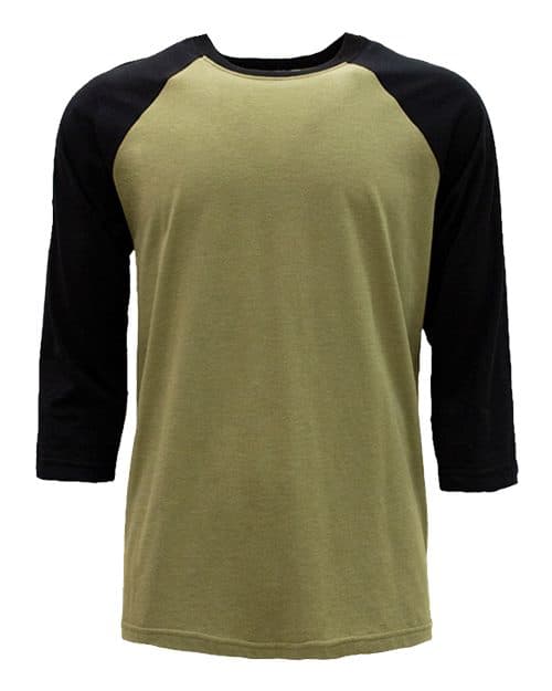 Next Level Unisex CVC Three-Quarter Sleeve Raglan T-Shirt
