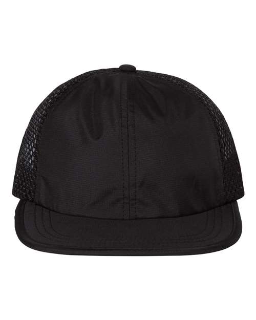 Richardson Rogue Wide Set Mesh Cap in Black