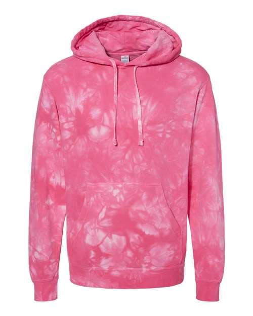 Independent Trading Co. Unisex Midweight Tie-Dyed Hooded Sweatshirt