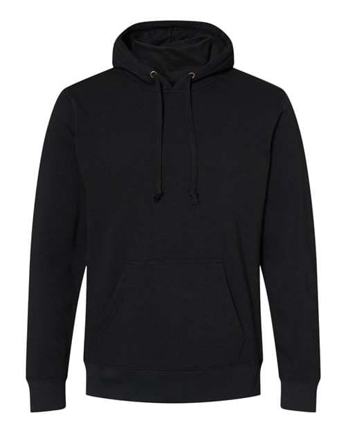 J. America Men's Gaiter Fleece Hooded Sweatshirt in Black