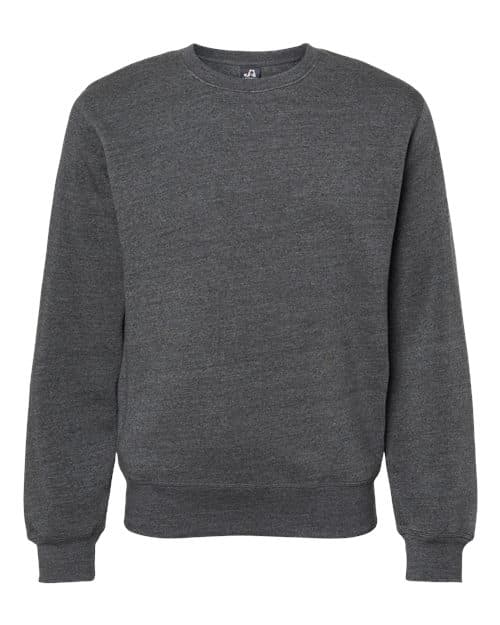 J. America Unisex Triblend Fleece Crewneck Sweatshirt