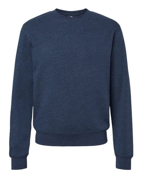J. America Unisex Triblend Fleece Crewneck Sweatshirt