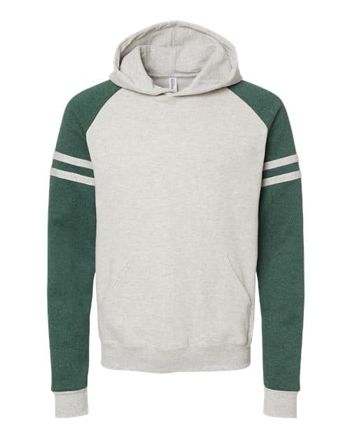 JERZEES Unisex Nublend® Varsity Colorblocked Raglan Hooded Sweatshirt