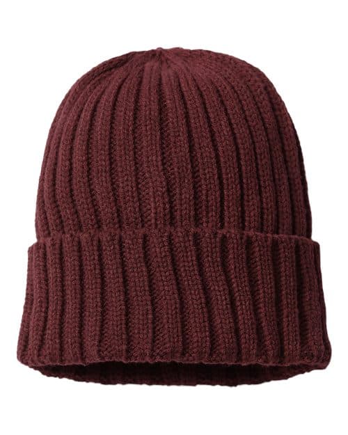Atlantis Headwear Sustainable Cable Knit Cuffed Beanie